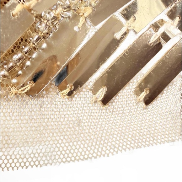 Adrianna Papell Gold Sequin Strapless Mini Dress NWOT, Straps Included - Picture 4 of 8